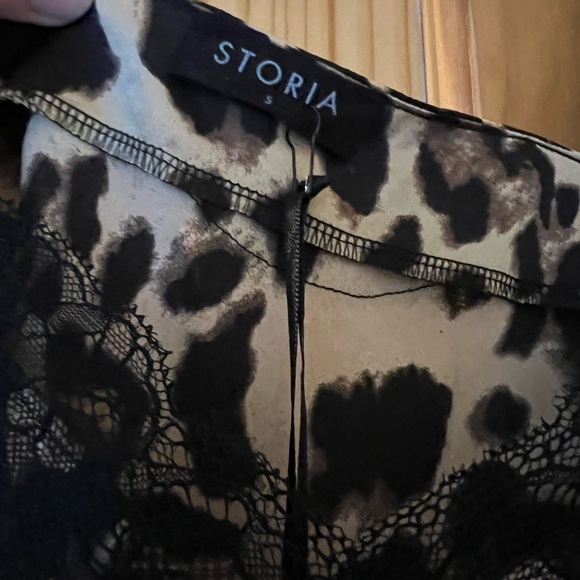 NWT Tanzania Leopard Lace Contrast Tank - Picture 5 of 7